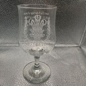 Commemorative Wine Glass Celebrating HRH Prince Charles & Lady Diana’s Wedding